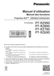 Panasonic PT-RZ890 Manuel D'utilisation