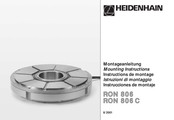 HEIDENHAIN RON 806C Instructions De Montage