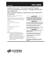 Cooper Lighting Solutions FAIL SAFE ADC140281 Instructions D'installation Et D'entretien