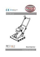 PACLITE Equipment ROLL PAV 120 Manuel Opérateur