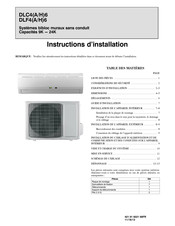 International comfort products DLF4 A6 Instructions D'installation