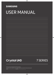 Samsung Crystal UHD 7 Série Mode D'emploi