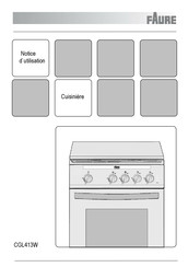 FAURE CGL413W Notice D'utilisation