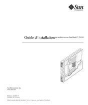 Sun Microsystems Blade T6320 Guide D'installation