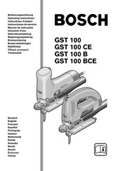 Bosch GST 100 BCE Instructions D'emploi