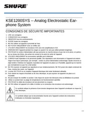 Shure KSE1200SYS Guide D'utilisation