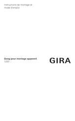 Gira 1200 Série Instructions De Montage Et Mode D'emploi