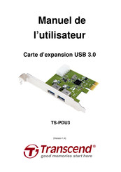 Transcend TS-PDU3 Manuel De L'utilisateur