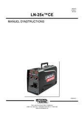 Lincoln Electric LN-25x CE Manuel D'instructions