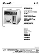 Cole-Parmer Masterflex L/S 7523-47 Notice D'utilisation