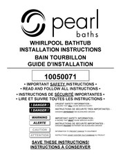 Pearl Baths Maax US PLCS06NSLHWH Guide D'installation