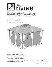 for Living L-GZ1139PST Instructions D'assemblage