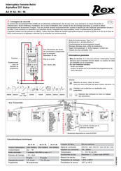 REX A4 51 54 Mode D'emploi