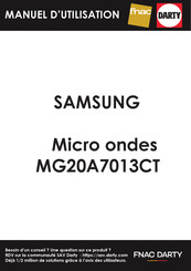 Samsung MG20A7013CT Manuel D'utilisation