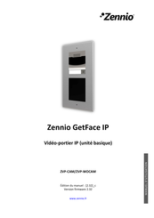 Zennio GetFace IP Manuel D'utilisation