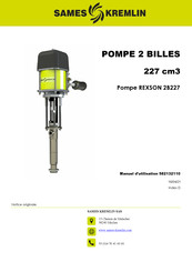 SAMES KREMLIN REXSON 2B227 Manuel D'utilisation