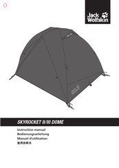 Jack Wolfskin SKYROCKET III DOME Manuel D'utilisation