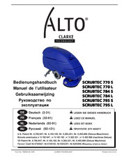 Alto CLARKE SCRUBTEC 770 L Manuel De L'utilisateur