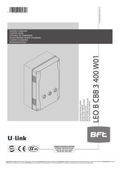 BFT U-link LEO B CBB 3 400 W01 Instructions D'installation