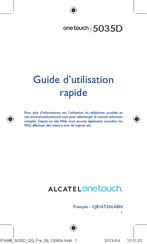 Alcatel ONE TOUCH 5035D Guide D'utilisation Rapide