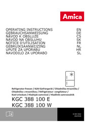 Amica KGC 388 100 W Notice D'utilisation