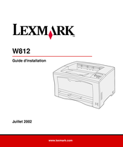 Lexmark W812 Guide D'installation