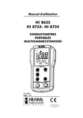 Hanna Instruments HI 8633 Mode D'emploi