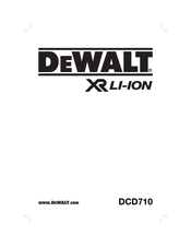 Dewalt DCD710 Mode D'emploi