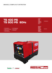 MOSA Weld TS 400 PS Mode D'emploi