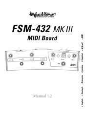 Hughes & Kettner FSM-432 MKII MIDI Board Mode D'emploi