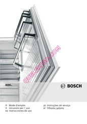 Bosch KDV Série Mode D'emploi