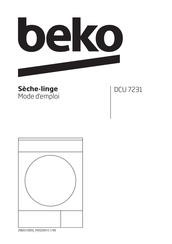 Beko DCU 7231 Mode D'emploi