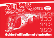 Zetor PROXIMA POWER 90 2013 Guide D'utilisation Et D'entretien