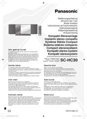 Panasonic SC-HC30 Mode D'emploi