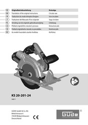 Güde KS 20-201-24 Traduction Du Mode D'emploi D'origine