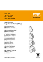 OBO Bettermann V20-280 Série Notice D'installation