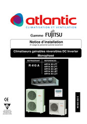 Atlantic Fujitsu ARYA 36 LBT Notice D'installation