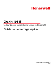 Honeywell Granit 1980i Guide De Démarrage Rapide
