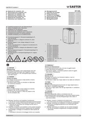 Sauter EY-IO5 Série Instructions De Montage