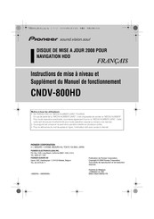 Pioneer CNDV-800HD Manuel De Fonctionnement