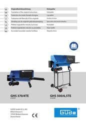 Güde GHS 500/6,5TE Traduction Du Mode D'emploi D'origine