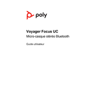 Poly Voyager Focus UC Mode D'emploi
