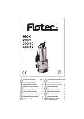 Flotec BIOX 400/12 Manuel D'utilisation Et D'entretien