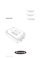 Fronius Acctiva Twin Instructions De Service