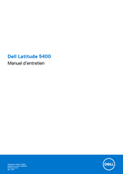 Dell Latitude 5400 Chrome P98G Manuel D'entretien