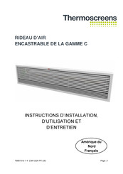 Thermoscreens C Série Instructions D'installation