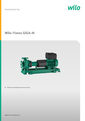 Wilo Yonos GIGA-N Notice De Montage Et De Mise En Service