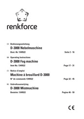 Renkforce D-3000 Notice D'emploi