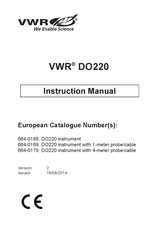 VWR 664-0170 Manuel D'instructions
