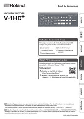 Roland V-1HD+ Guide De Démarrage